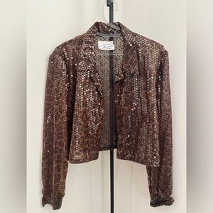 Sequin print jacket